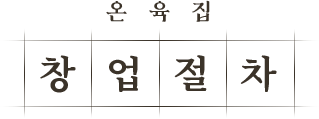 온육집 창업 절차
